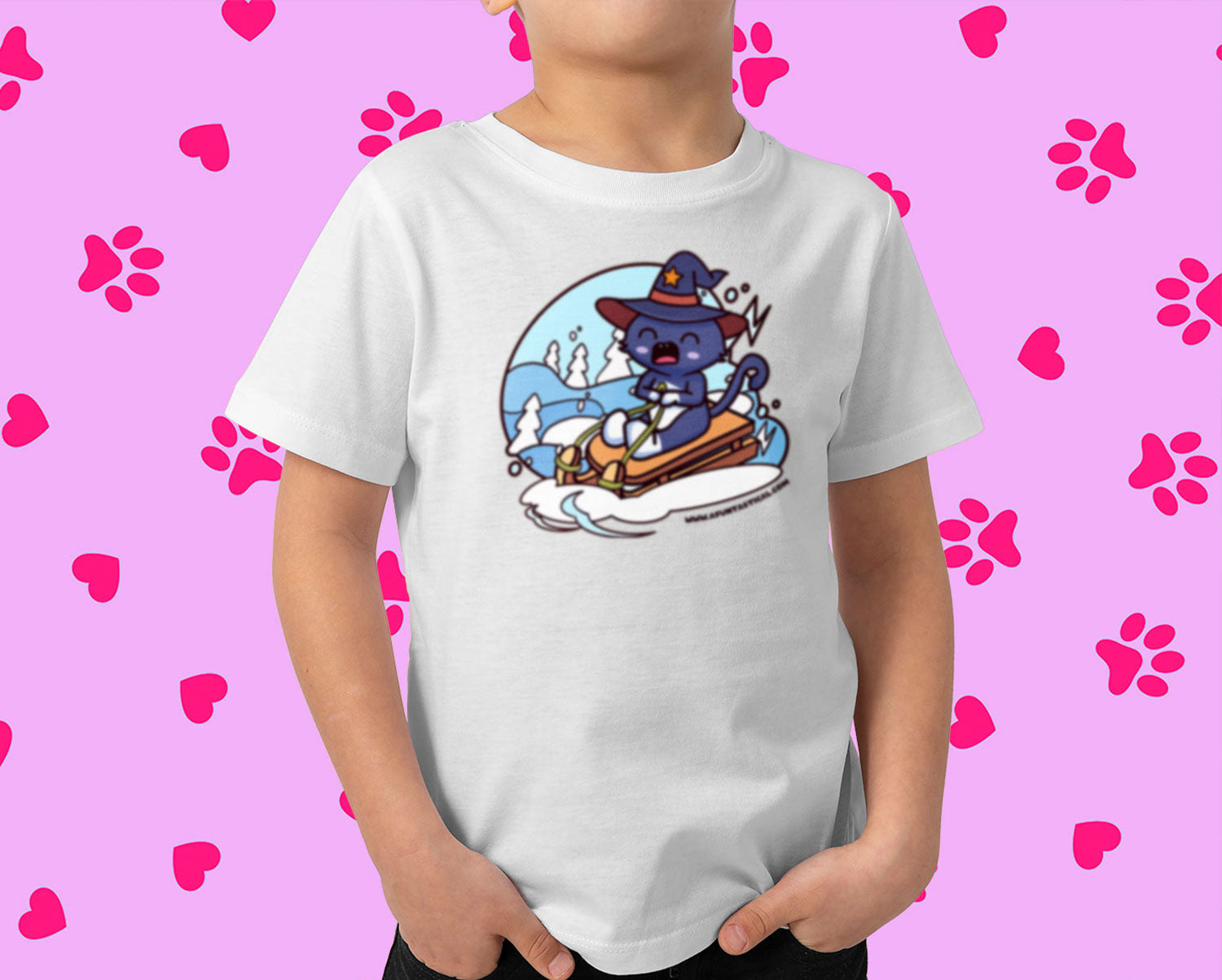 Fluffy's Sled into Winter Softstyle Tee